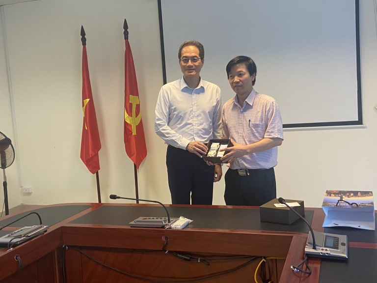 Viện Khoa học Địa chất và Khoáng sản làm việc với Văn phòng Kinh tế và Văn hóa Đài Bắc tại Việt Nam (TECO)